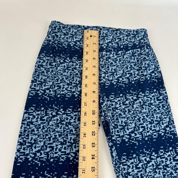 Lularoe Leggings Womens One Size Blue Striped Geometric - Picture 4 of 7